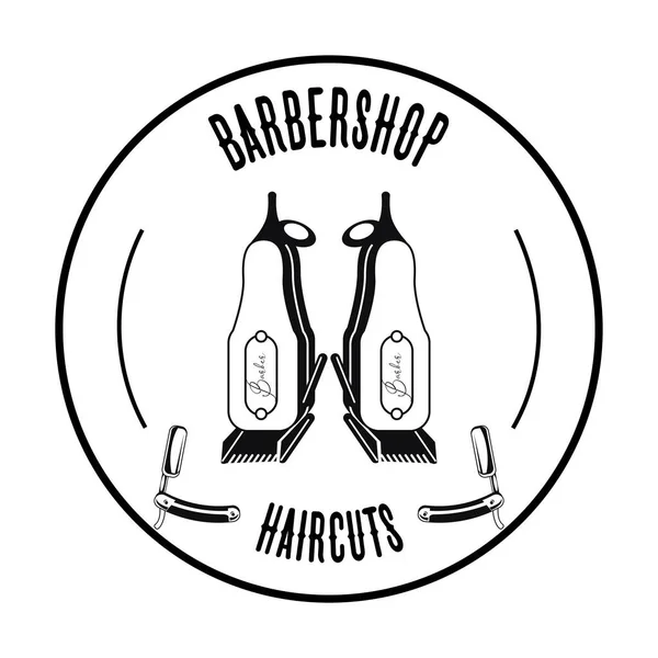 Selo de barbearia —  Vetores de Stock