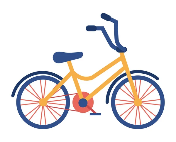 Icona arancione della bicicletta — Vettoriale Stock