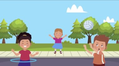 Küçük çocuklar sokak karakterlerinde faaliyet gösteriyor.