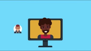 Sosyal medya camiasında çalışan afro kadın