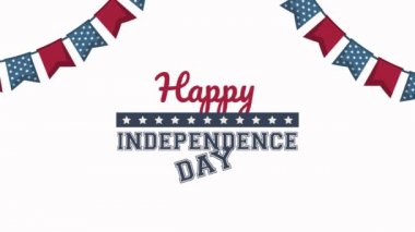 ABD Bağımsızlık Günü 'nde harfler ve çelenkler