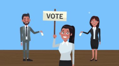 oy sancağına sahip adaylar grubu