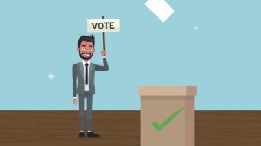 Oy sancağına ve oy sandığına sahip erkek aday