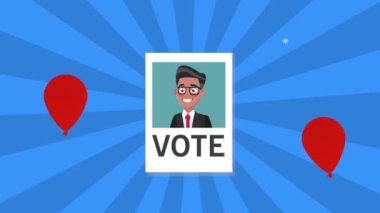 Poster seçim gününde erkek aday