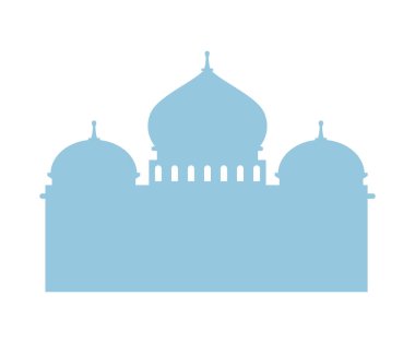 mavi siluet camii
