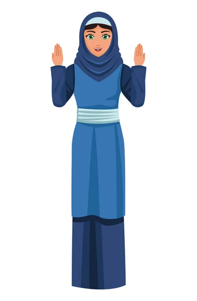 Синя мусульманка — стоковий вектор