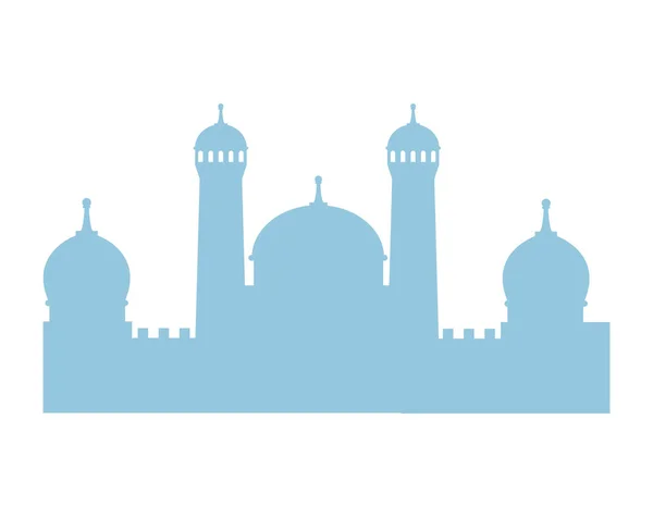 Мусульманська мечеть силует — стоковий вектор