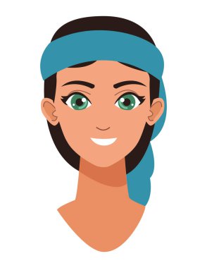 Bandanalı Müslüman kız