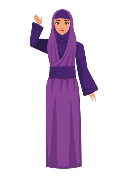 Фіолетова мусульманка — стоковий вектор