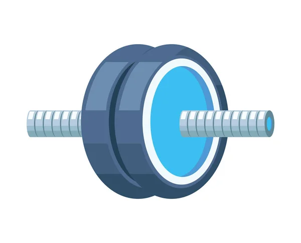 Crossfit roue de fitness — Image vectorielle
