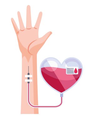 Kalp bağışı ile el.