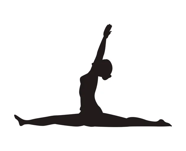 Position de yoga singe — Image vectorielle