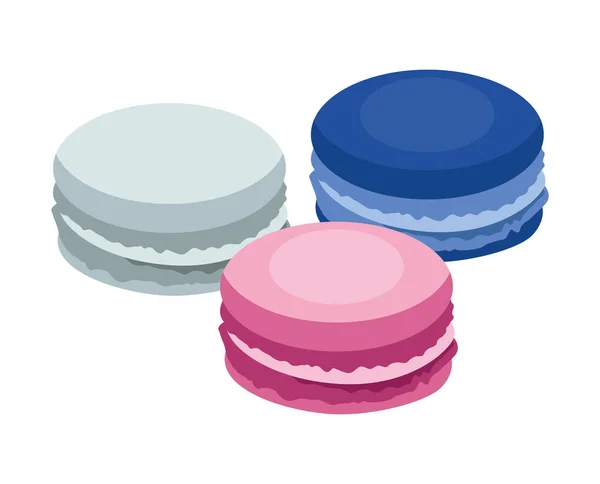 Pâtisserie de macarons doux — Image vectorielle