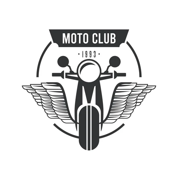 Motocycle flying emblem — Stock Vector