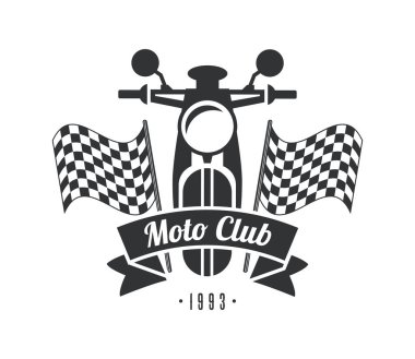 motosiklet ve bayraklar