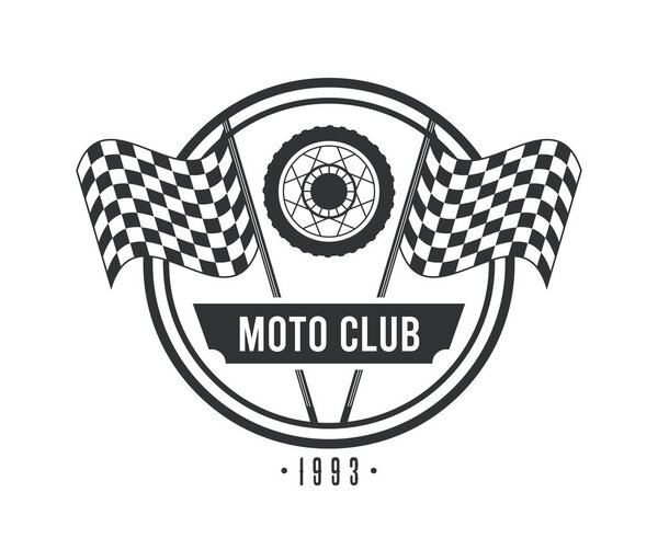 колесо и флаги