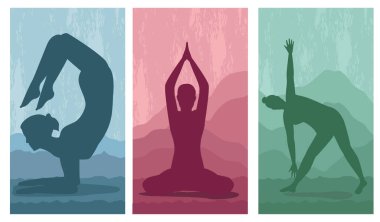 üç yoga pozisyonu