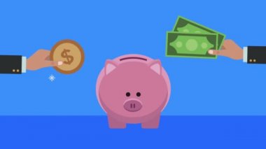 El kaldırma faturaları ve bozuk paralarla domuzcuk tasarrufu