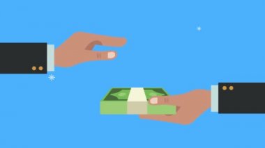 İş adamları faturaları ödüyor.