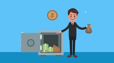 Parası ve kasası olan zarif bir işadamı.