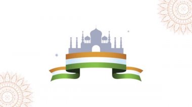 Hindistan 'ın bağımsızlık gününü Tac Mahal bayrağıyla kutluyoruz.