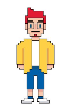 pixelated dahi çocuk avatar