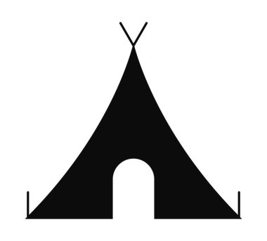 kamp çadırı silueti