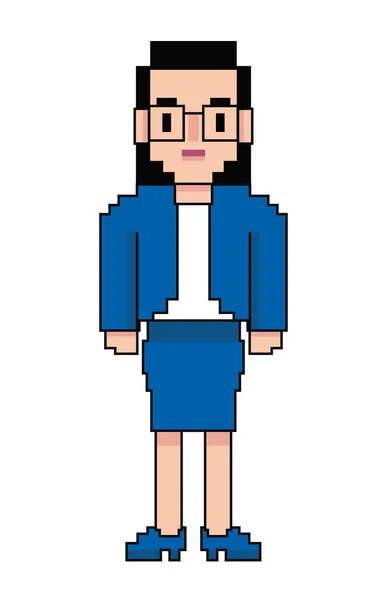 Genius female avatar — Stock Vector