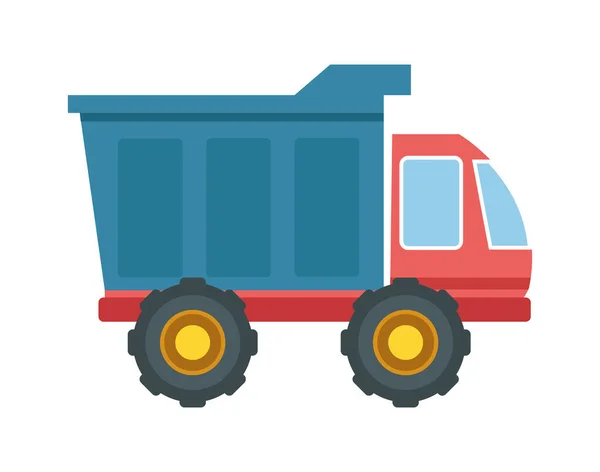 Dump truck toy — Stock Vector