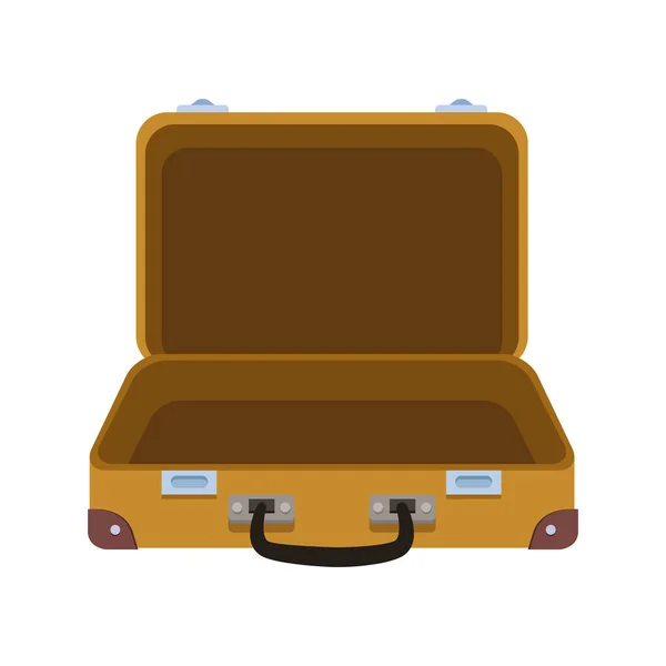 Suitcase travel open — Stock Vector