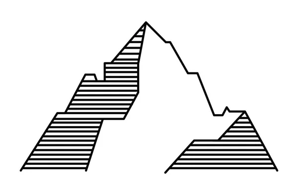 Montañas picos símbolo — Archivo Imágenes Vectoriales