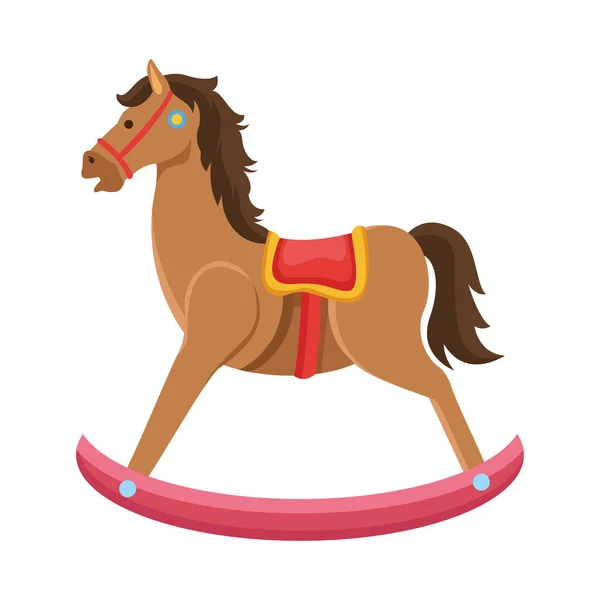 Küçük at oyuncağı — Stok Vektör