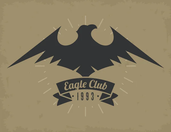 Emblema do clube de águia — Vetor de Stock