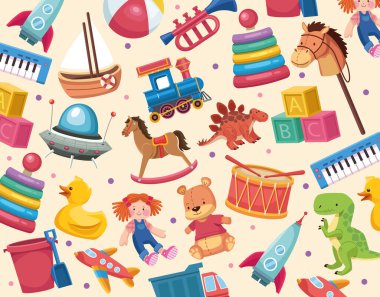çocuk oyuncakları deseni