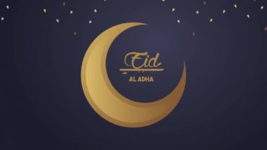 Hilal aylı altın harfler.