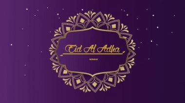 Altın çerçeveli bayram aladha harfleri