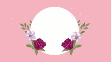 Dairesel çerçevede gül bahçeleri