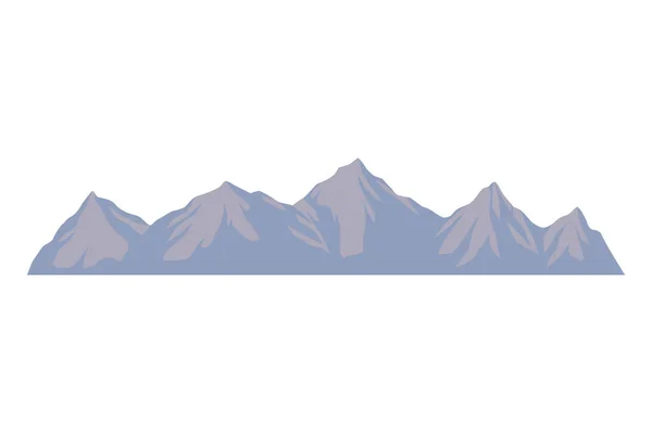 Graue Berge des Fernweh — Stockvektor