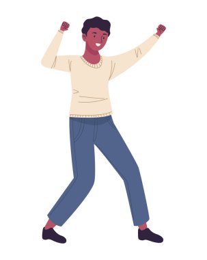 Afro adam dans ediyor.