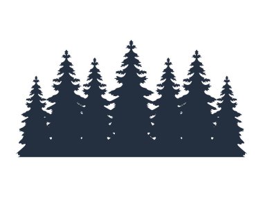 Orman silueti gezinti arzusu