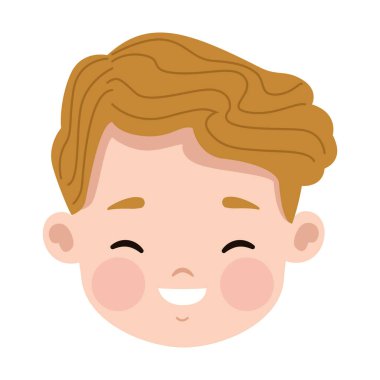 Genç sarışın erkek kafası.