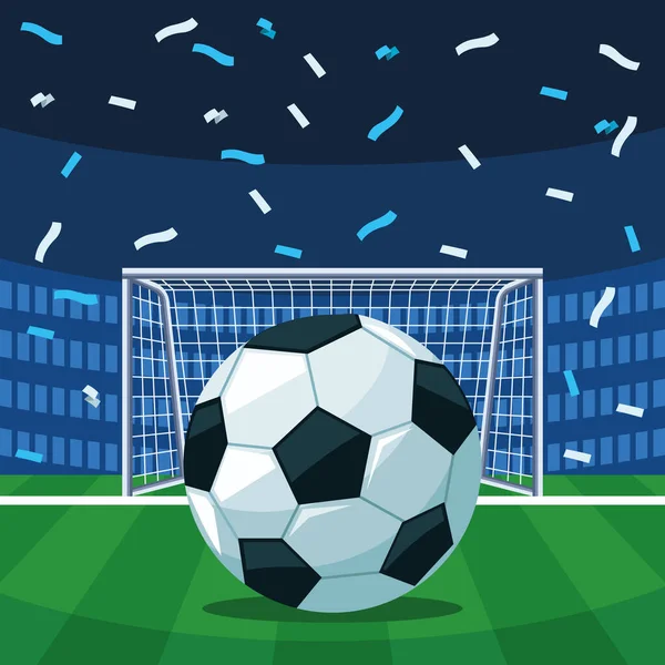 Cartel del campeonato de fútbol — Vector de stock