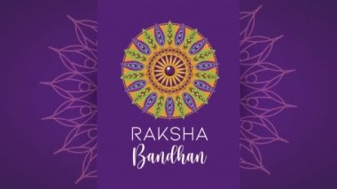 Raksha Bandhan kutlama mektupları ve mandala süslemeleri.