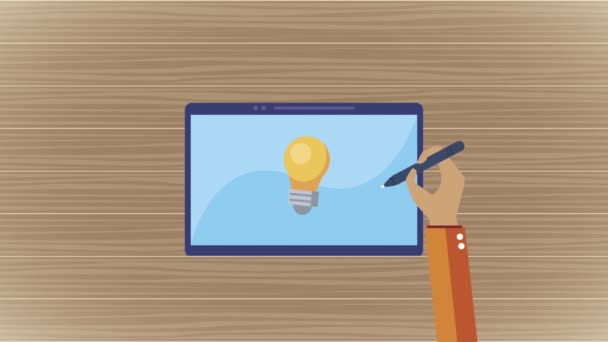 Processus créatif avec tablette — Video