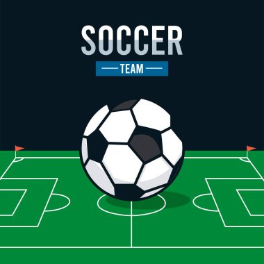 futbol sahası ve balon