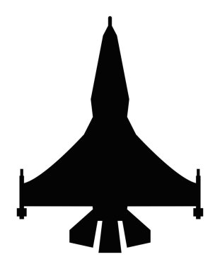 savaş uçağı silueti