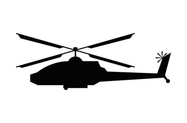 helikopter siluet simgesi