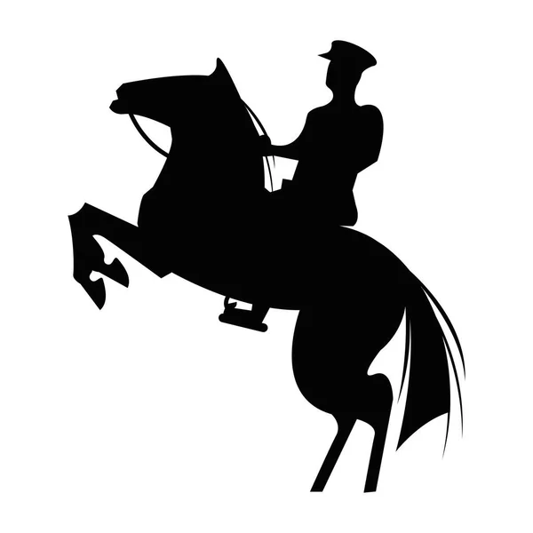 Soldado de pavo a caballo — Archivo Imágenes Vectoriales
