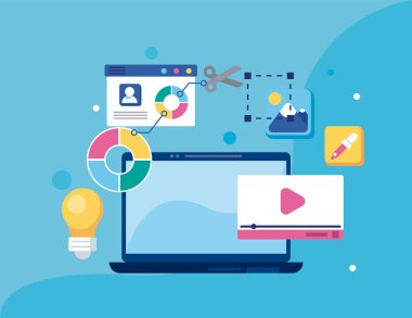 web dizaynlı dizüstü bilgisayar