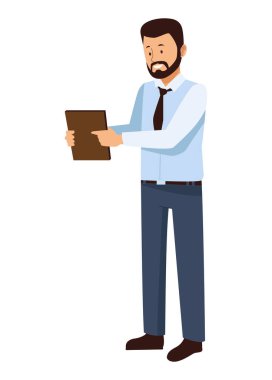 Kontrol listesi olan lojistik müfettişi